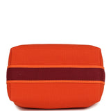 Hermes Bride A Brac Carre Case PM Feu Canvas Palladium Hardware