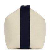 Hermes Bride A Brac Cabriole GM Gris Perle and Bleu Canvas Palladium Hardware