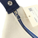 Hermes Bride A Brac Cabriole GM Gris Perle and Bleu Canvas Palladium Hardware