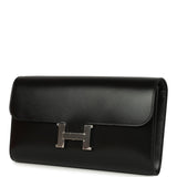 Hermes Constance Wallet To Go Black Box Palladium Hardware