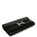 Hermes Constance Wallet To Go Black Box Palladium Hardware