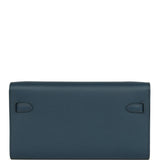 Hermes Kelly Wallet To Go Bleu De Prusse Evercolor Gold Hardware