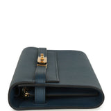 Hermes Kelly Wallet To Go Bleu De Prusse Evercolor Gold Hardware