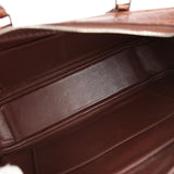 Pre-owned Hermes Plume Elan 28 Miel Shiny Alligator Palladium Hardware