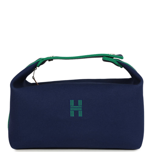 Hermes Bride-A-Brac GM Marine Canvas Palladium Hardware