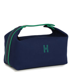 Hermes Bride-A-Brac GM Marine Canvas Palladium Hardware