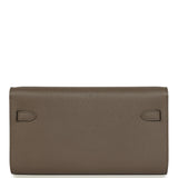Hermes Kelly Wallet To Go Etain Epsom Gold Hardware