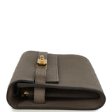 Hermes Kelly Wallet To Go Etain Epsom Gold Hardware