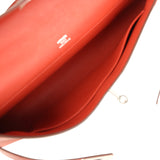 Pre-owned Hermes Kelly Cut Brique Swift Palladium Hardware