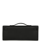 Pre-owned Hermes Kelly Cut Black Swift Gold Hardware