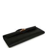 Pre-owned Hermes Kelly Cut Black Swift Gold Hardware
