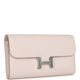 Hermes Constance Wallet To Go Mauve Pale Evercolor Palladium Hardware