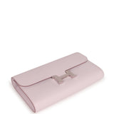 Hermes Constance Wallet To Go Mauve Pale Evercolor Palladium Hardware