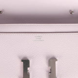 Hermes Constance Wallet To Go Mauve Pale Evercolor Palladium Hardware