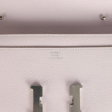 Hermes Constance Wallet To Go Mauve Pale Evercolor Palladium Hardware