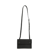 Hermes Hermesnap Wallet Black Epsom Lacquered Palladium Hardware