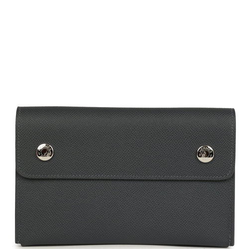 Hermes Hermesnap Wallet Ardoise Epsom Palladium Hardware
