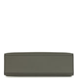 Hermes Special Order (HSS) Kelly Pochette Gris Meyer Verso Swift Gold Hardware