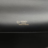 Hermes Special Order (HSS) Kelly Pochette Gris Meyer Verso Swift Gold Hardware