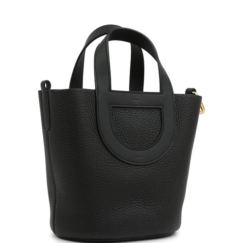 Hermes In-The-Loop 18 Black Clemence and Swift Gold Hardware