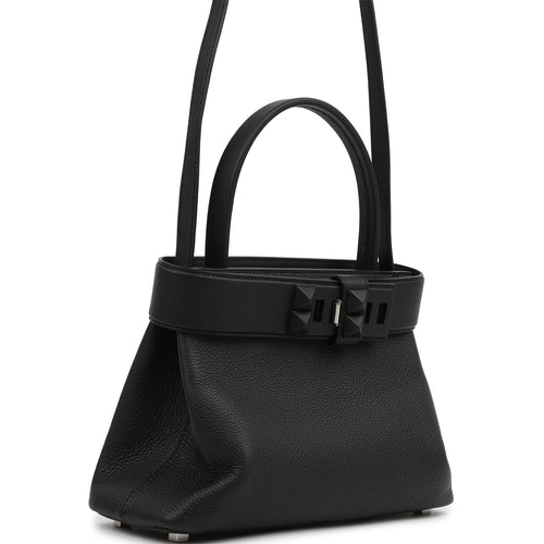 Hermes Medor Bag Black Togo and Swift Palladium Hardware
