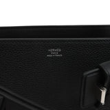 Hermes Medor Bag Black Togo and Swift Palladium Hardware - Thumbnail View 8