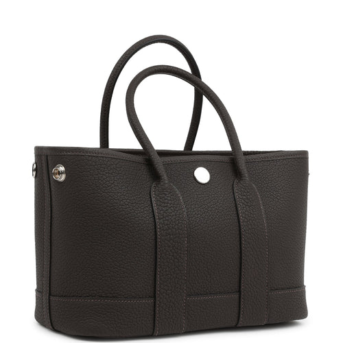 Hermes Garden Party Neo 23 Ebene Negonda Palladium Hardware