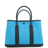 Hermes Garden Party 30 Bleu Riviera Officier Canvas and Bleu de Prusse Negonda Palladium Hardware - Thumbnail View 1