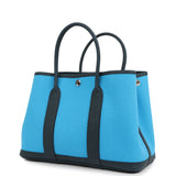 Hermes Garden Party 30 Bleu Riviera Officier Canvas and Bleu de Prusse Negonda Palladium Hardware - Thumbnail View 5
