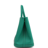 Hermes Garden Party 30 Vert Jade Epsom Palladium Hardware