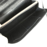 Pre-owned Hermes Kelly Wallet To Go Black Chevre Mysore Palladium Hardware