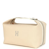 Hermes Bride-A-Brac Case GM Neutral Toile Canvas Palladium Hardware - Thumbnail View 5