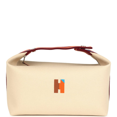 Hermes Bride A Brac Pavillon GM Naturel Canvas Palladium Hardware
