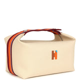 Hermes Bride A Brac Pavillon GM Naturel Canvas Palladium Hardware