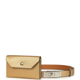 Hermes Kelly Pocket Belt 18 Dore Chevre Chamkilight Palladium Hardware