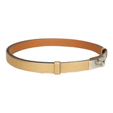 Hermes Kelly Pocket Belt 18 Dore Chevre Chamkilight Palladium Hardware