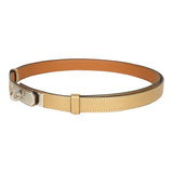 Hermes Kelly Pocket Belt 18 Dore Chevre Chamkilight Palladium Hardware