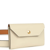 Hermes Kelly Pocket Belt 18 Craie Epsom Gold Hardware