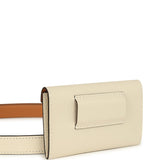 Hermes Kelly Pocket Belt 18 Craie Epsom Gold Hardware