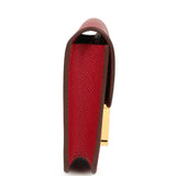 Hermes Constance Slim Wallet Rubis Epsom Gold Hardware