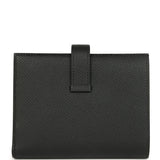Hermes Bearn Compact Wallet Black Epsom Rose Gold Hardware - Thumbnail View 4