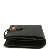 Hermes Bearn Compact Wallet Black Epsom Rose Gold Hardware - Thumbnail View 3