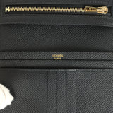 Hermes Bearn Compact Wallet Black Epsom Rose Gold Hardware - Thumbnail View 8