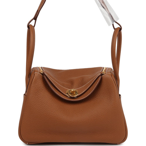 Hermes Lindy 26 Gold Clemence Gold Hardware