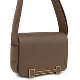 Hermes Geta Etoupe Chevre Mysore Gold Hardware