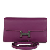 Hermes Constance Wallet To Go Anemone Epsom Palladium Hardware - Thumbnail View 1