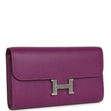 Hermes Constance Wallet To Go Anemone Epsom Palladium Hardware - Thumbnail View 2
