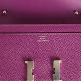 Hermes Constance Wallet To Go Anemone Epsom Palladium Hardware - Thumbnail View 7