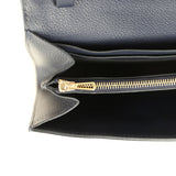 Hermes Constance Wallet To Go Bleu Nuit Evercolor Gold Hardware