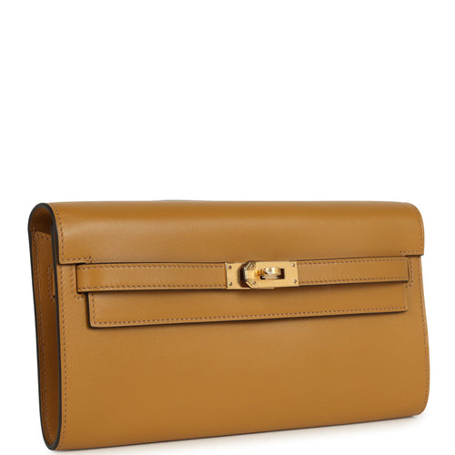 Hermes Kelly Wallet To Go Sesame Tadelakt Gold Hardware
